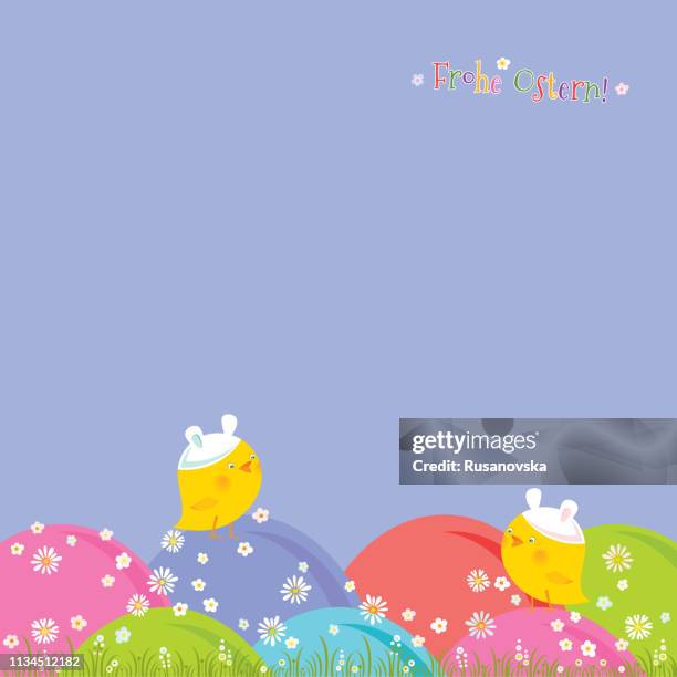 happy easter! - mini eggs stock illustrations