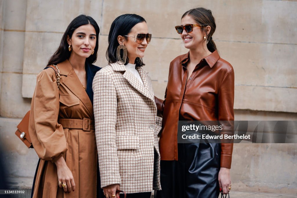 Street Style - Paris Fashion Week Womenswear Fall/Winter 2019/2020 : Day Seven