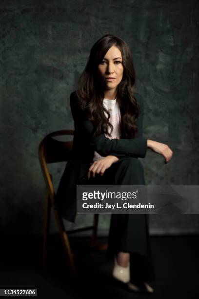 Actress Eleanor Matsuura, from 'The Walking Dead' is photographed for Los Angeles Times on March 22, 2019 during PaleyFest, at the Dolby Theatre in...