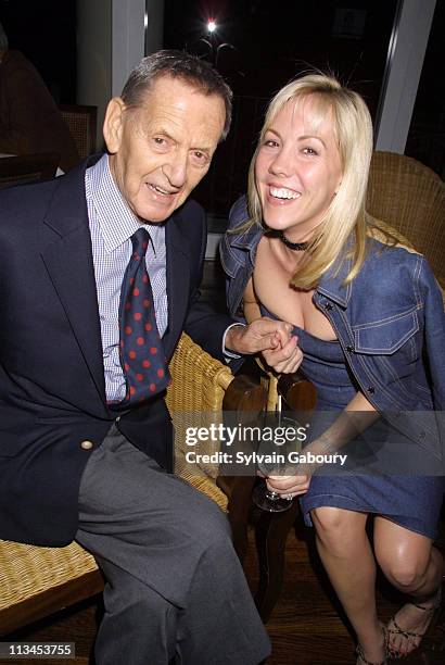 Tony Randall, Heather Harlan during Paul Newman Celebrates 20th Anniversary of "Newman's Own" at The Central Park Boathouse in New York, New York,...