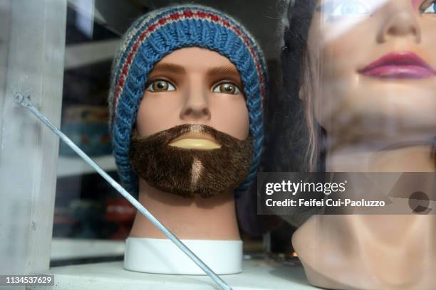 mannequin in a store at downtown bryggen of bergen, western norway - mannequin stock pictures, royalty-free photos & images