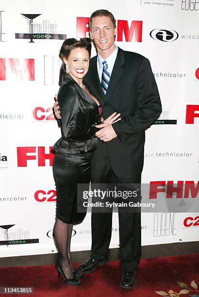 Kris Benson, Anna Benson during FHM hosts fundraiser for Benson's Battalion at Eugene in New York, New York, United States.