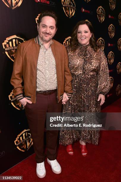 Ben Falcone and Melissa McCarthy attend CinemaCon 2019 Warner Bros. Pictures Invites You to The Big Picture, an Exclusive Presentation of its...