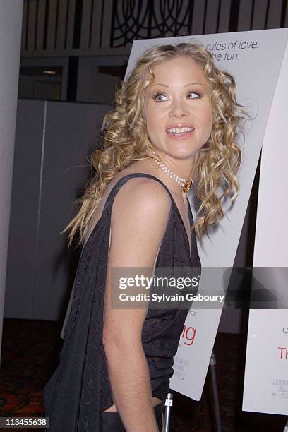 Christina Applegate during "The Sweetest Thing" World Premiere at Loews Lincoln Square Theater in New York, New York, United States.