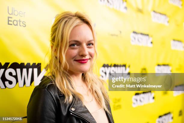 Elisabeth Moss attends the "Us" Premiere 2019 SXSW Conference and Festivals at Paramount Theater at Stateside Theater on March 08, 2019 in Austin,...