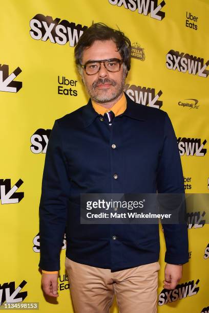 Jemaine Clement attends the "What We Do in the Shadows" Premiere 2019 SXSW Conference and Festivals at the Paramount Theater on March 08, 2019 in...
