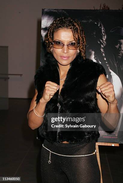 Lucia Rijker during Warner Bros private screening of "Million Dollar Baby" at Museum of Modern Art in New York, New York, United States.