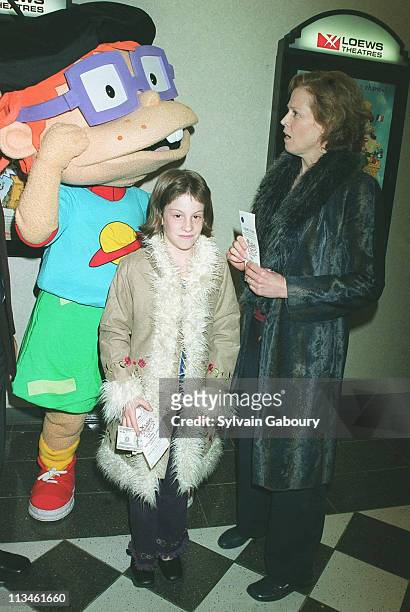 Chuckie, Sigourney Weaver, Charlotte Simpson during premiere of "Rugrats in Paris" at Loews Kips Bay Theater in New York, New York, United States.
