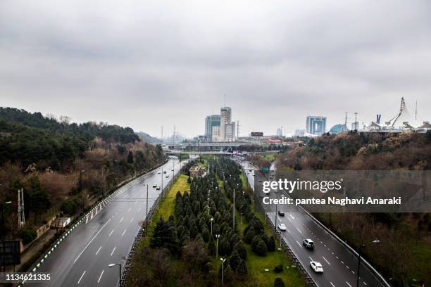 the tabiat bridge - tehran street stock pictures, royalty-free photos & images