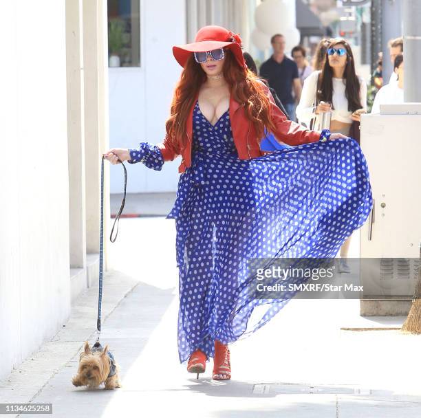 Phoebe Price is seen on April 02, 2019 in Los Angeles, CA.