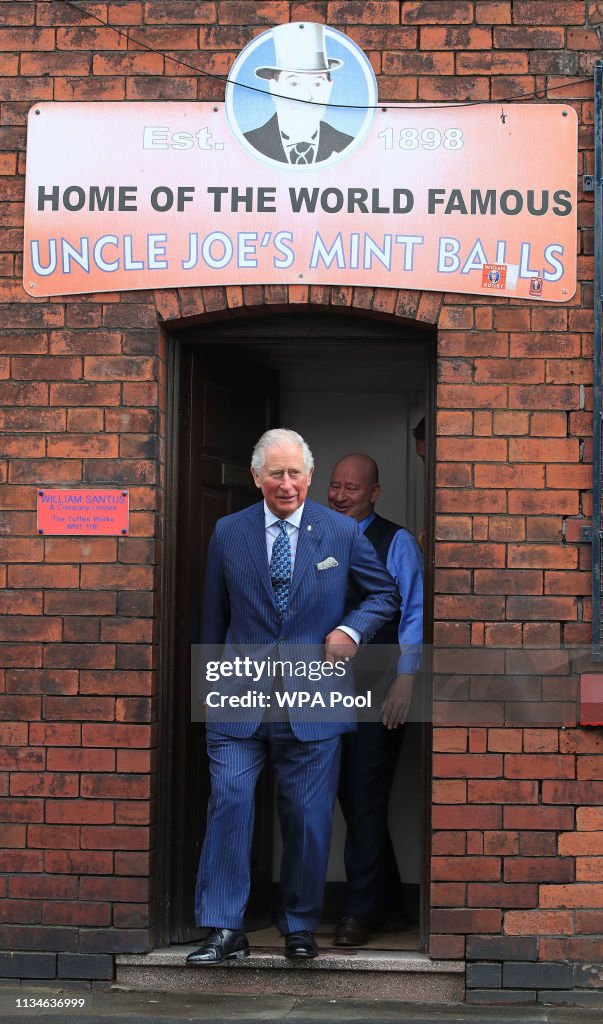 The Prince Of Wales Visits Manchester & Wigan