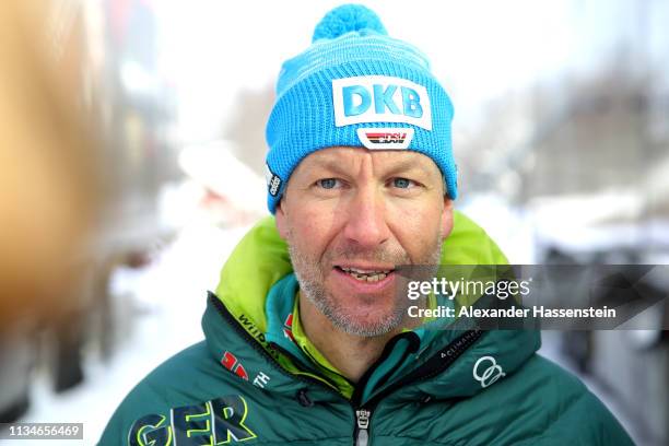 Andreas Emslander of Team Germany at the IBU Biathlon World Championships at Swedish National Biathlon Arena on March 09, 2019 in Ostersund, Sweden.