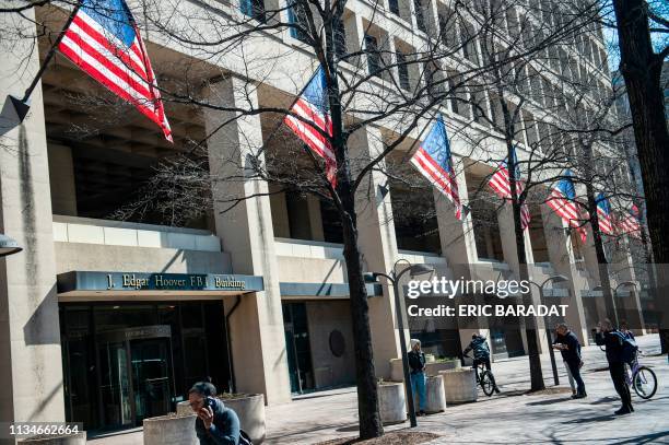 The J. Edgar Hoover Building of the Federal Bureau of Investigation is seen on April 03, 2019 in Washington, DC. - The FBI is the domestic...