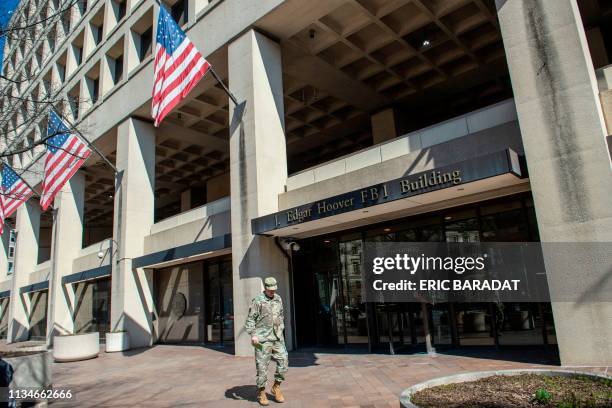 The J. Edgar Hoover Building of the Federal Bureau of Investigation is seen on April 03, 2019 in Washington, DC. - The FBI is the domestic...