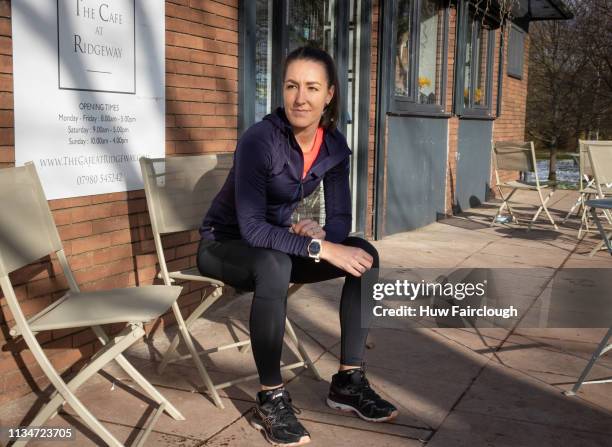 Dani Rowe during a light Training session in preparation for running in London Classic races in Spring 2019, on Saturday February 2nd 2019 at Newport...