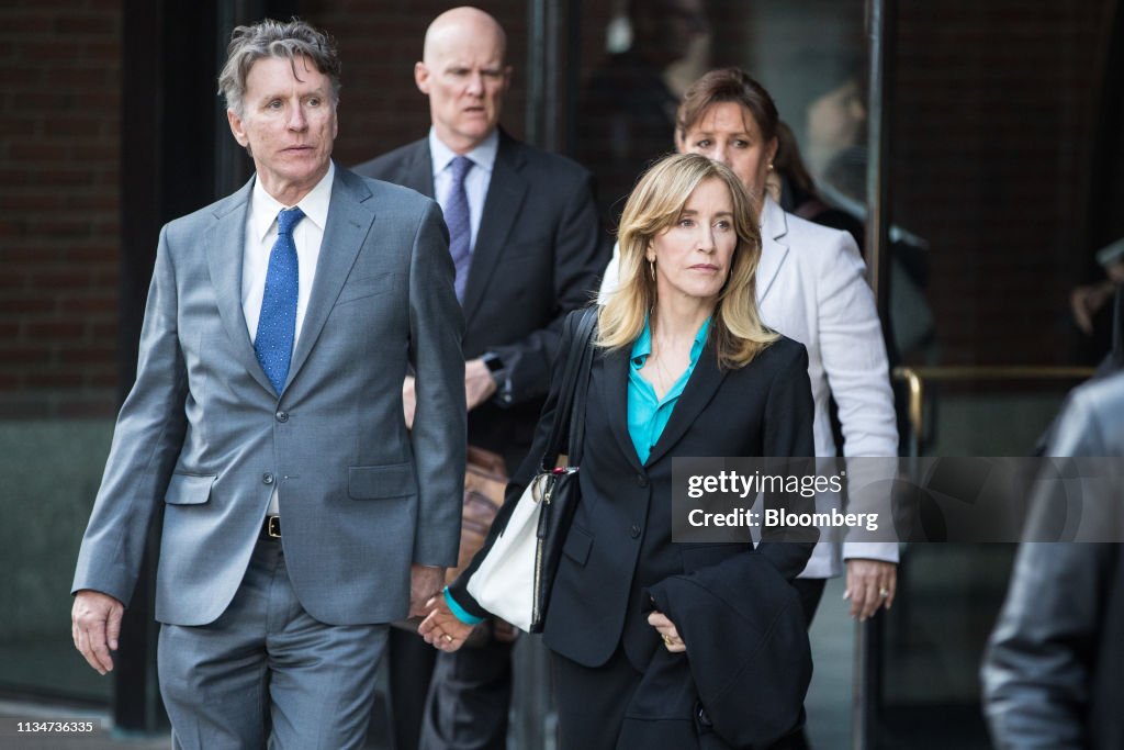 Celebrity Parents Felicity Huffman And Lori Loughlin Attend Court For Admissions Scandal