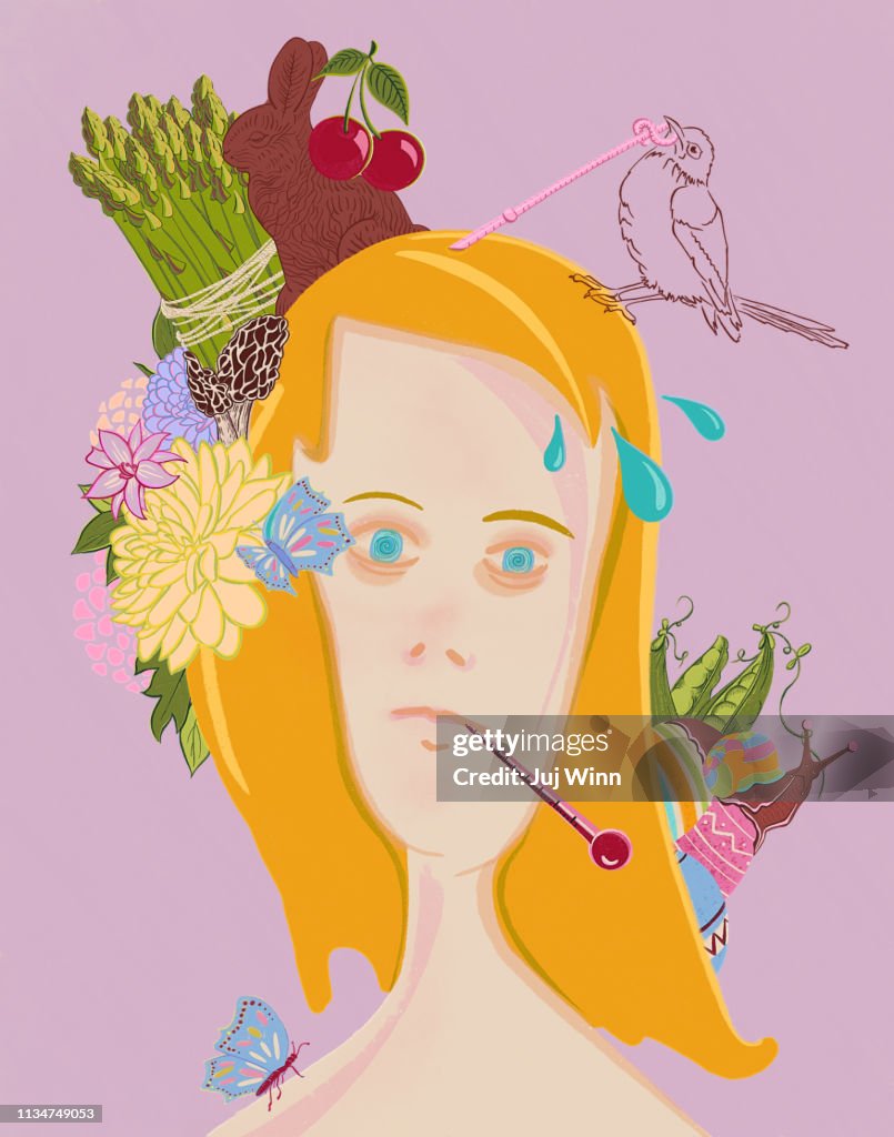 Woman with Spring Fever