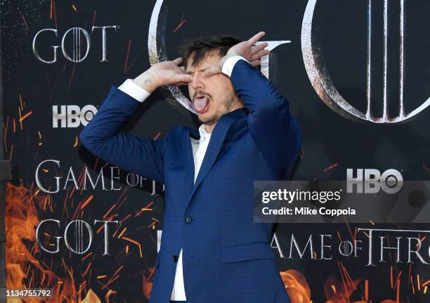 Pedro Pascal attends the "Game Of Thrones" season 8 premiere on April 3, 2019 in New York City.
