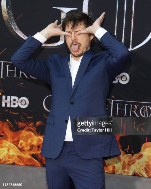 Pedro Pascal attends the Season 8 premiere of "Game of Thrones" at Radio City Music Hall on April 3, 2019 in New York City.