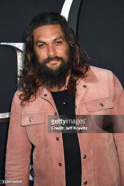 Jason Momoa attends the "Game Of Thrones" Season 8 NY Premiere on April 3, 2019 in New York City.