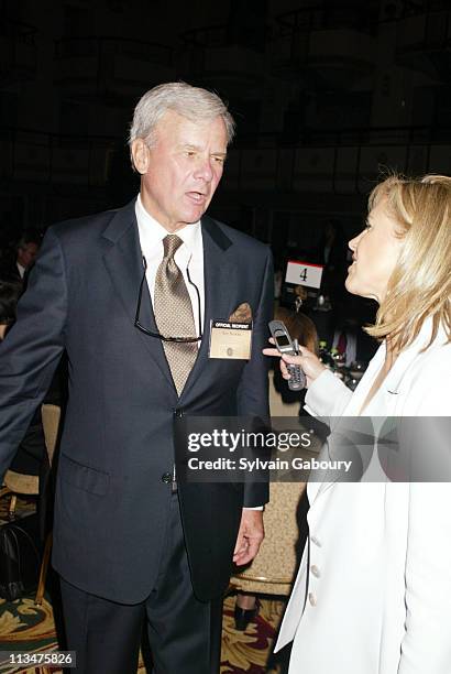 Tom Brokaw, Katie Couric during 63rd Annual Peabody Awards at Waldorf Astoria in New York, New York, United States.