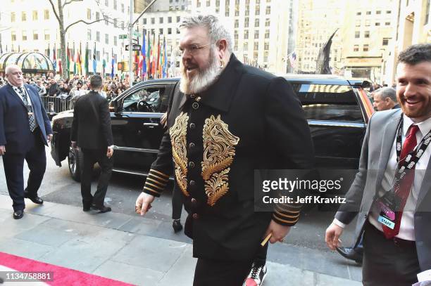 Kristian Nairn attends the "Game Of Thrones" Season 8 NY Premiere on April 3, 2019 in New York City.