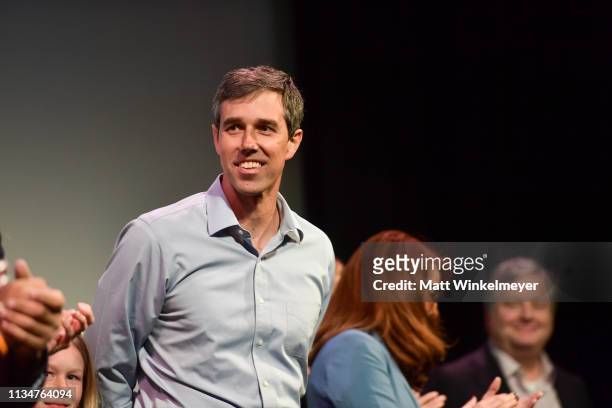 Beto O'Rourke attends the "Running with Beto" Premiere 2019 SXSW Conference and Festivals at Paramount Theatre on March 09, 2019 in Austin, Texas.