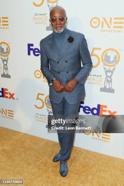 Jonathan Slocumb attends 50th NAACP Image Awards Nominees Luncheon - Arrivals at Loews Hollywood Hotel on March 09, 2019 in Hollywood, California.