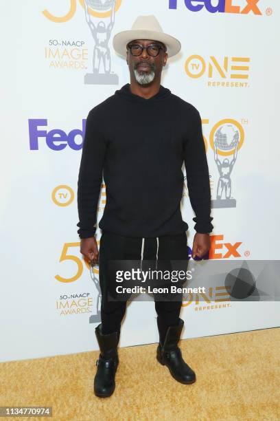 Isaiah Washington attends 50th NAACP Image Awards Nominees Luncheon - Arrivals at Loews Hollywood Hotel on March 09, 2019 in Hollywood, California.
