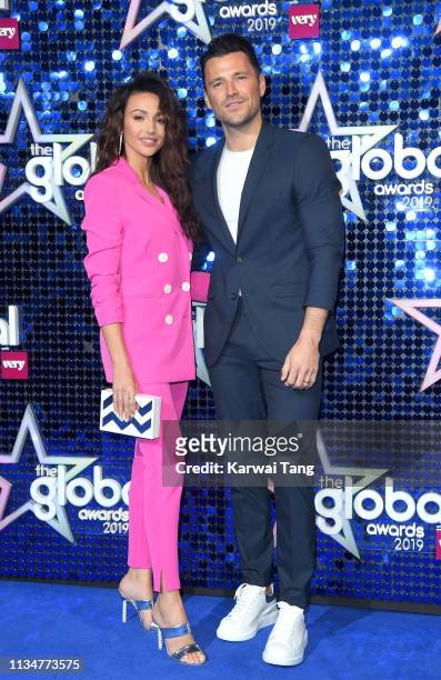 Michelle Keegan and Mark Wright attend The Global Awards 2019 at Eventim Apollo, Hammersmith on March 07, 2019 in London, England.