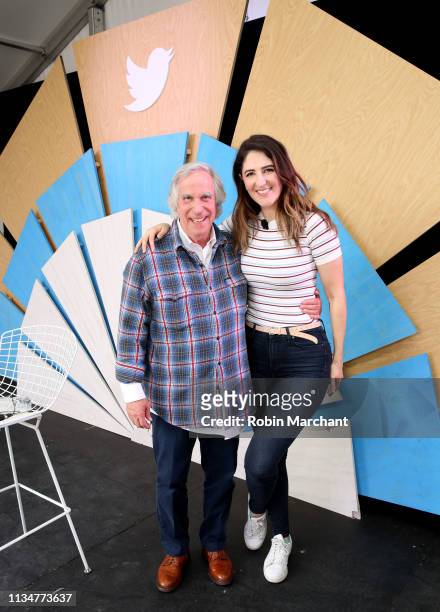 Henry Winkler and D'Arcy Carden at #TwitterHouse during the SXSW Conference and Festival on March 09, 2019 in Austin, Texas.