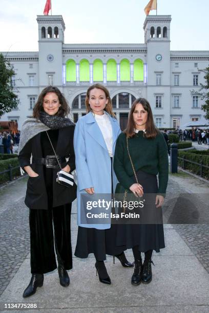 German actress Anja Knauer, German actress Lisa Marie Potthoff and German actress Birte Wolter attend the "Flying Pictures" World Premiere on April...