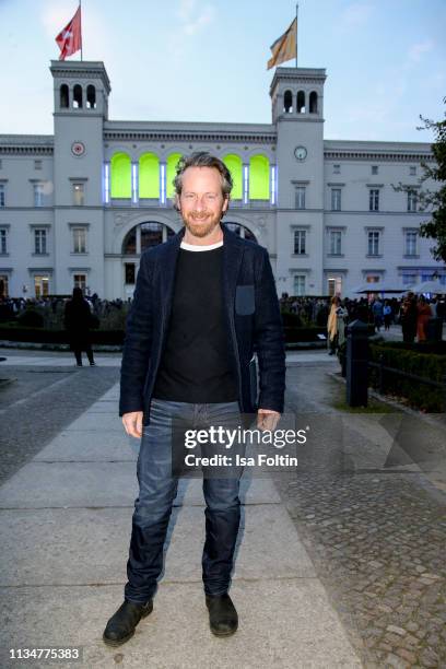 German actor Fabian Busch attends the "Flying Pictures" World Premiere on April 3, 2019 in Berlin, Germany.