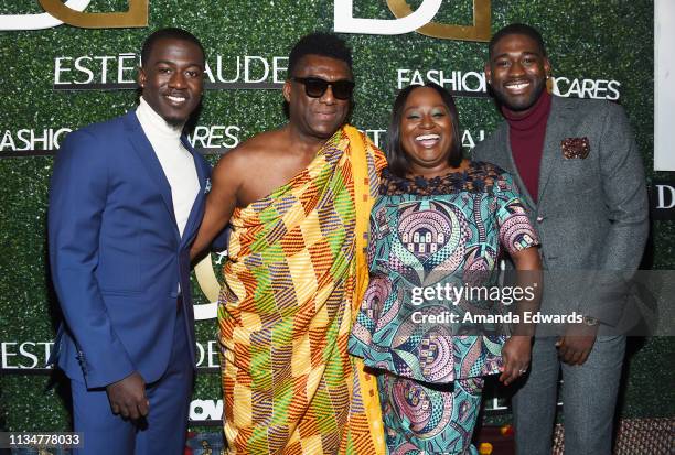 Kwesi Boakye, Kwame Boakye, Koshie Mills and Kwame Boateng arrive at the "The Diaspora Dialogues" International Women Of Power Luncheon presented by...