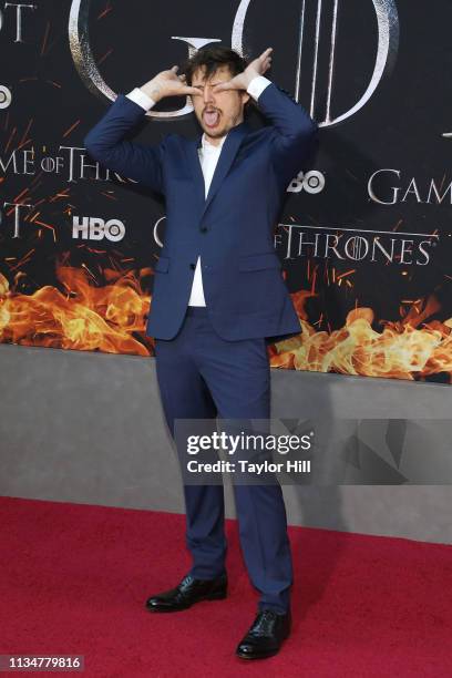 Pedro Pascal attends the Season 8 premiere of "Game of Thrones" at Radio City Music Hall on April 3, 2019 in New York City.