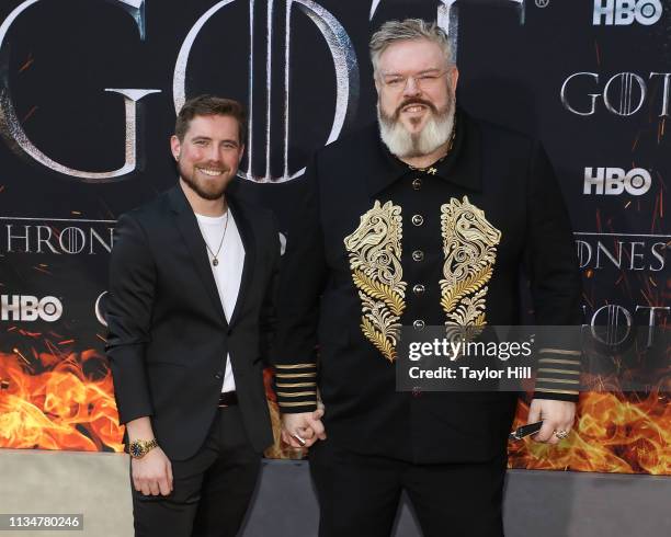 Kristian Nairn attends the Season 8 premiere of "Game of Thrones" at Radio City Music Hall on April 3, 2019 in New York City.