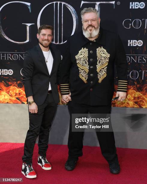 Kristian Nairn attends the Season 8 premiere of "Game of Thrones" at Radio City Music Hall on April 3, 2019 in New York City.