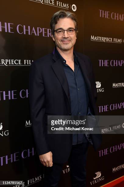 Jon Tenney attends the Los Angeles premiere of "The Chaperone" hosted by Viking and PBS Films on April 3, 2019 in Los Angeles, California.