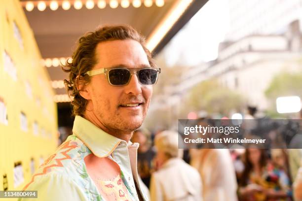 Matthew McConaughey attends the "The Beach Bum" Premiere 2019 SXSW Conference and Festivals at Paramount Theatre on March 09, 2019 in Austin, Texas.