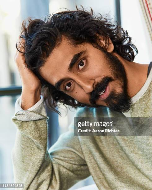 Actor Dev Patel is photographed for New York Times on March 17, 2019 in New York City.
