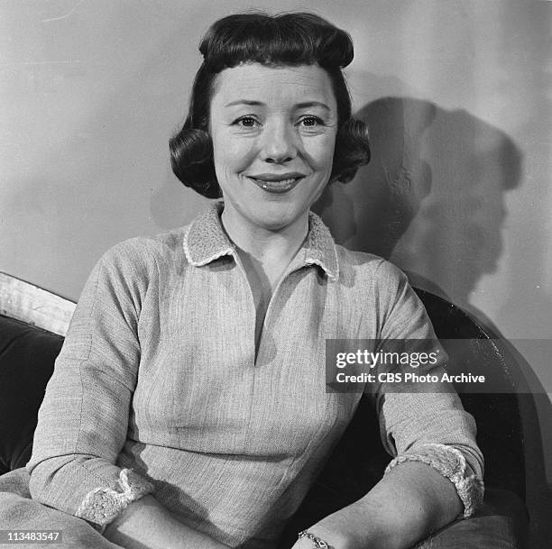Patricia Hitchcock in "Rumors of Evening" on PLAYHOUSE 90. Image dated March 25, 1958.