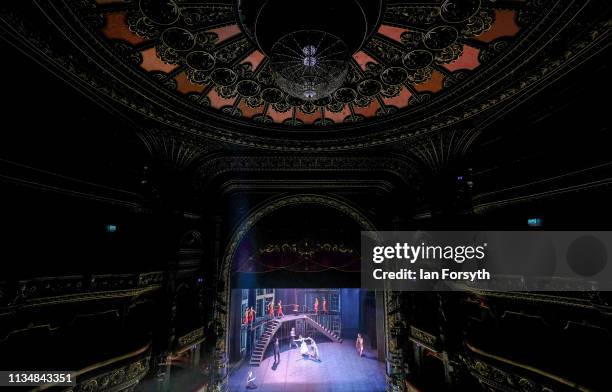 Dancers from Northern Ballet perform during the final dress rehearsal ahead of the World Premier of Northern Ballet’s performance of ‘Victoria’ at...