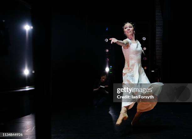 First Soloist Abigail Prudames dances during the World Premier of Northern Ballet’s performance of ‘Victoria’ at Leeds Grand Theatre on March 09,...