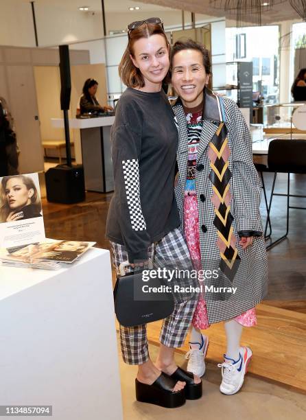 Simon Miller Co-Owner/Creative Director Chelsea Hansford and Founder/Designer Maria Tash and Nordstrom VP of Creative Projects Olivia Kim attend the...