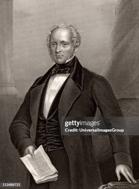 Henry John Temple, 3rd Viscount Palmerston English politician. Foreign Secretary 1830-1841: Prime Minister 1855-1857 1858-1865: Engraving c1856.