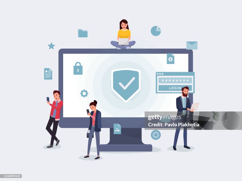 Respect Privacy Graphics Privacy Protection Concept High-Res Vector Graphic - Getty Images