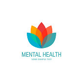 Mental health vector concept in simple flat style
