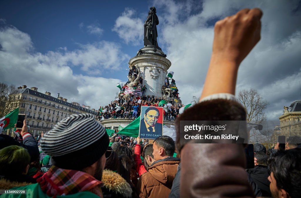 Demonstration Against Algerian President Bouteflika Standing For A Fifth Term