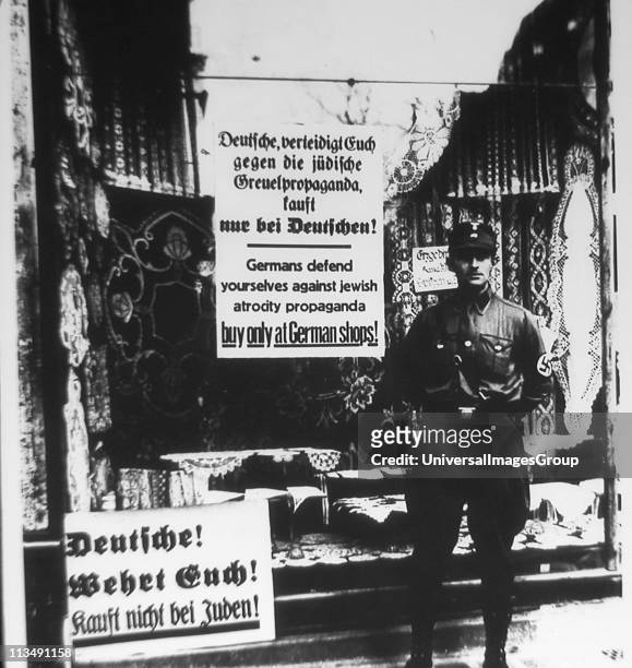 Anti-Jewish boycott of German Jews by Nazi's shortly after the Hitler Government took office: 1933-1934.