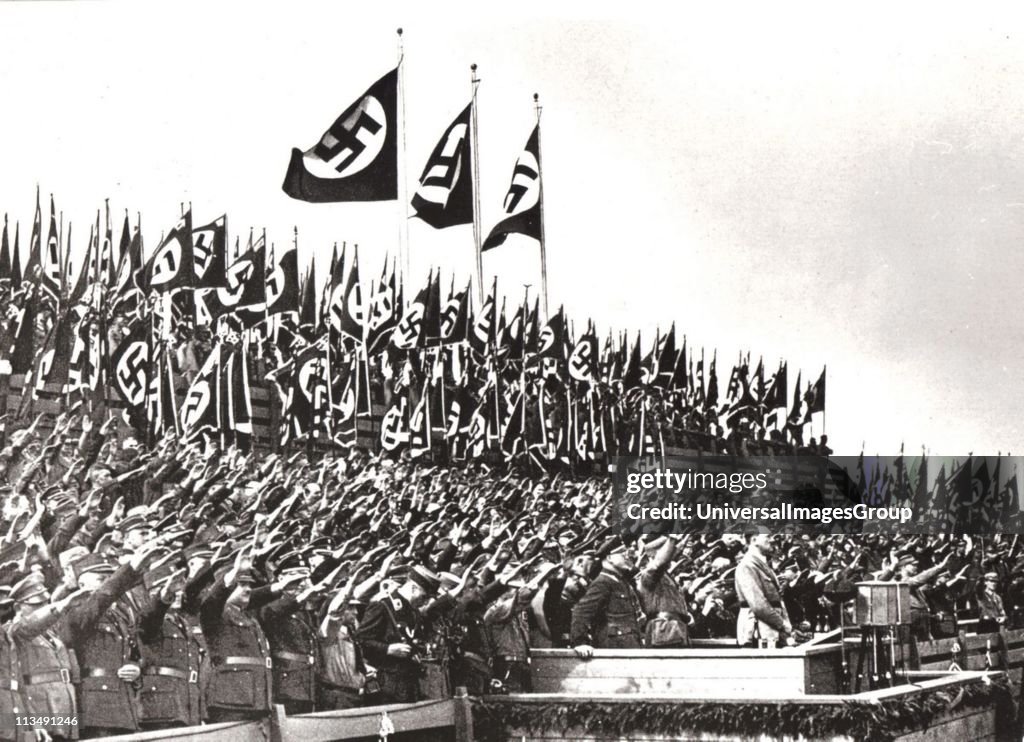 Ww2 Hitler Rally UNSPECIFIED - Nuremberg Rally addressed by Adolf Hitler in 1933. News ...